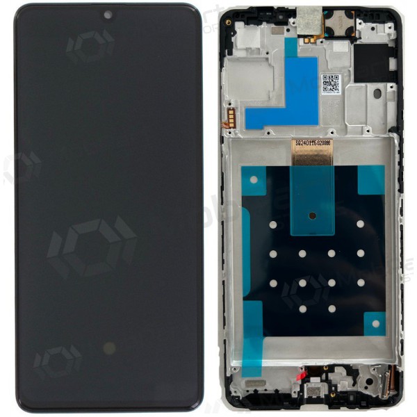 Ekranas Samsung M556 M55 5G su lietimui jautriu stikliuku und rėmeliu Black original (service pack)