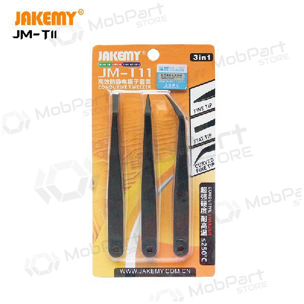 Antistatische Pinzette aus Metall Jakemy JM-T11 ESD (3Stck )