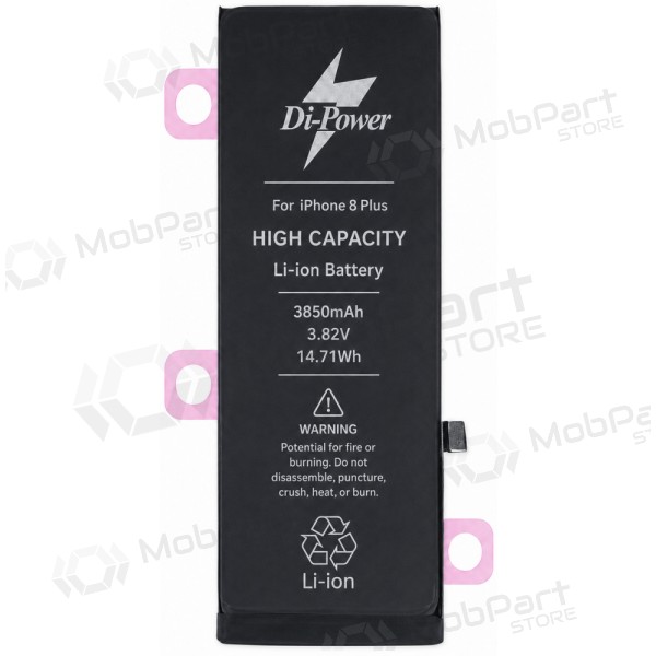 Apple iPhone 8 Plus Akku, Di-Power 3850 mAh (erhöhte Kapazität)