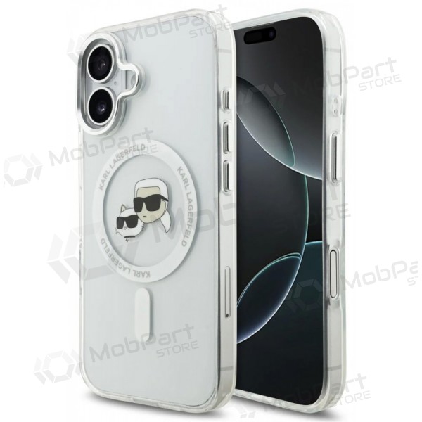 Apple iPhone 17 hülle - Karl Lagerfeld IML K&CH Heads Metal Frame MagSafe (transparent)