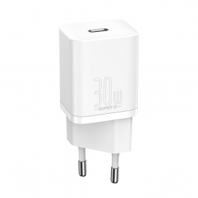 Ladegerät buitinis Baseus Super Si 30W Weiß CCSUP-J02