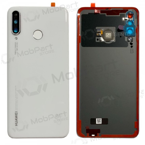 Huawei P30 Lite / P30 Lite New Edition 2020 48MP Rückseite Akkudeckel Weiß (Pearl White) (gebraucht grade B, original)