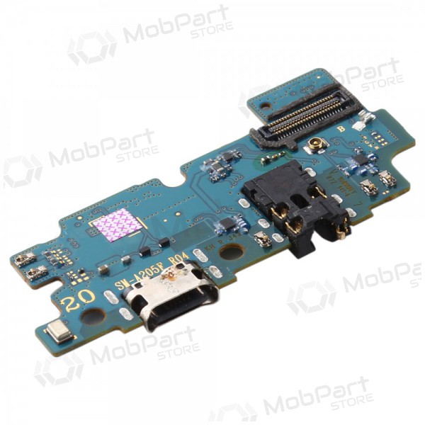 Samsung A205 Galaxy A20 2019 Ladeanschluss und Mikrofonanschluss (service pack) (original)