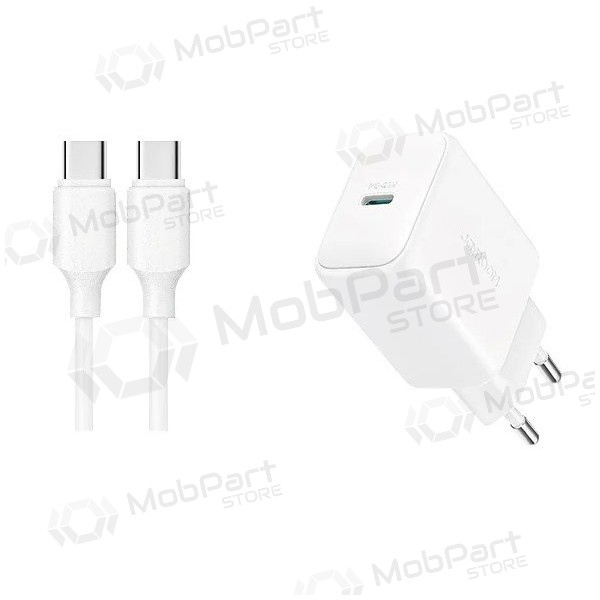 Ladegerät Joyroom JR-TCF20 USB-C PD20W + USB-C to USB-C cable 1.0m Weiß