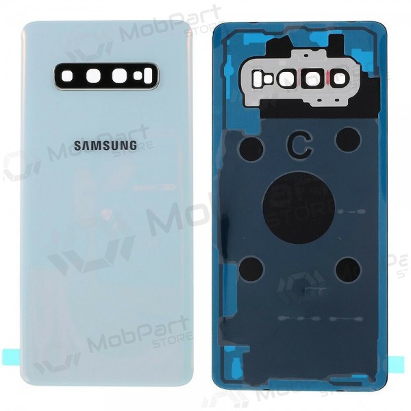 Samsung G975 Galaxy S10 Plus Rückseite Akkudeckel Weiß (Prism White) (gebraucht grade A, original) Samsung G975 Galaxy S10 Plus Rückseite Akkudeckel Weiß (Prism White) (gebraucht grade A, original)