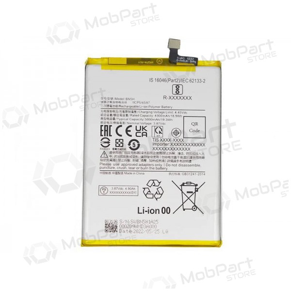 Xiaomi Poco M4 5G / Poco M5 4G Batterie, akumuliatorius (BN5H) Xiaomi Poco M4 5G / Poco M5 4G Batterie, akumuliatorius (BN5H)