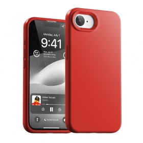 Apple iPhone 16e, 17e hülle Mercury - Pure Magsafe Silicon Case (rot)