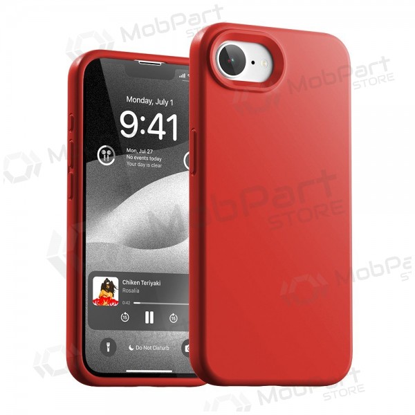 Apple iPhone 16e, 17e hülle Mercury - Pure Magsafe Silicon Case (rot)