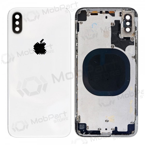 Apple iPhone X Rückseite Akkudeckel (Silbrig) (gebraucht grade C, original) Apple iPhone X Rückseite Akkudeckel (Silbrig) (gebraucht grade C, original)