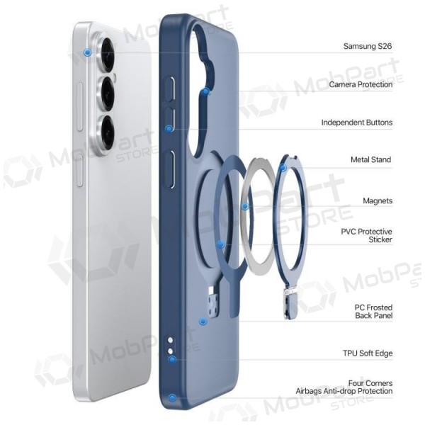 Samsung Galaxy S26 Ultra hülle - Dux Ducis Yind Magnetic Stand (dunkelblau)