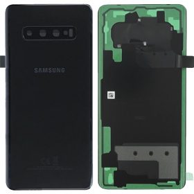 Samsung G975 Galaxy S10 Plus Rückseite Akkudeckel Schwarz (Ceramic Black) (gebraucht grade B, original)