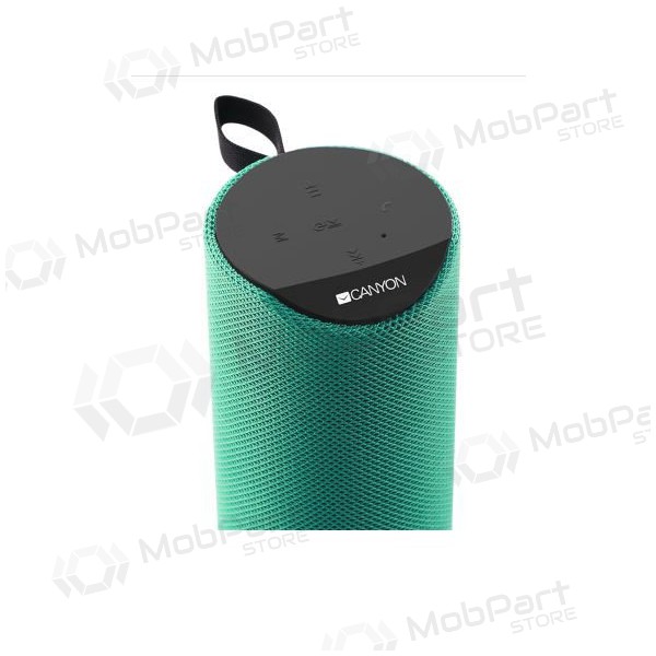 Bluetooth tragbarer Top-Lautsprecher CANYON CNS-CBTSP5 (MicroSD, AUX, BT V5.0, 1200mAh) (grün)