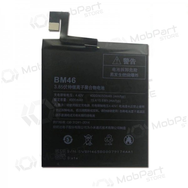 Xiaomi Redmi Note 3 / Note 3 Pro Batterie / Akku (BM46) (4000mAh) Xiaomi Redmi Note 3 / Note 3 Pro Batterie / Akku (BM46) (4000mAh)