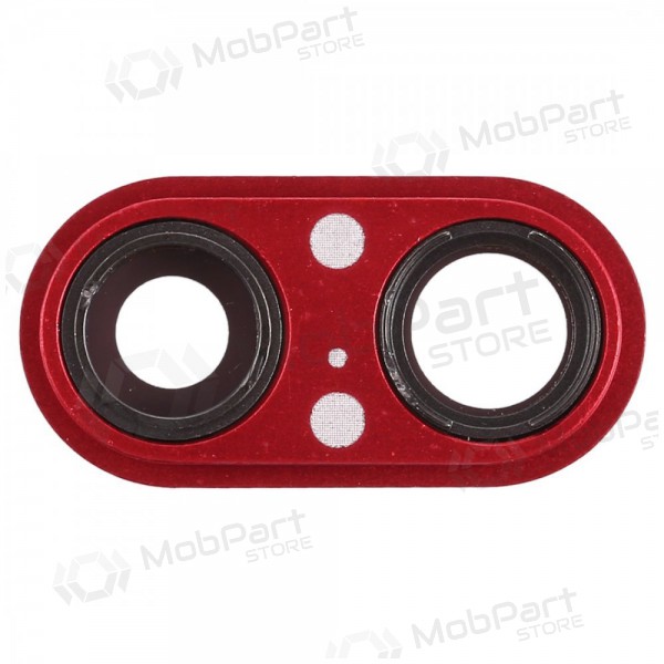 Apple iPhone 8 Plus Kameraglas (Rot) (mit Rahmen)