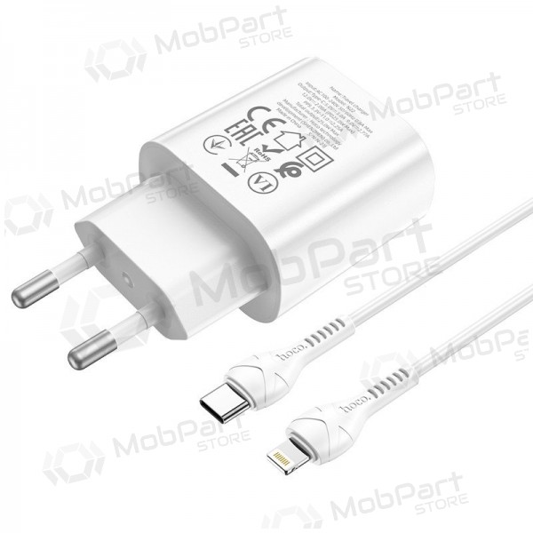Telefonladegerät Hoco N22 25 W USB-C mit Lightning-Kabel 1 m weiß