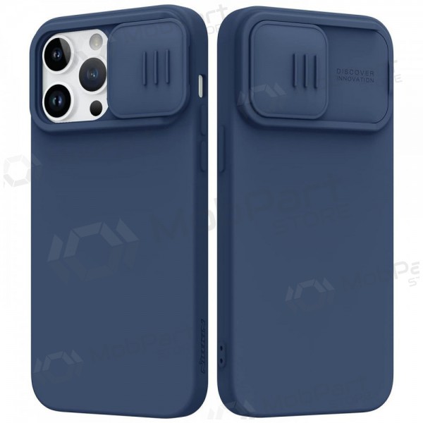 Apple iPhone 15 Handyhülle „Nillkin Silicone“ (Dunkelblau)