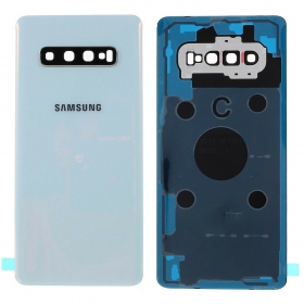 Samsung G975 Galaxy S10 Plus Rückseite Akkudeckel Weiß (Prism White) (gebraucht grade C, original)