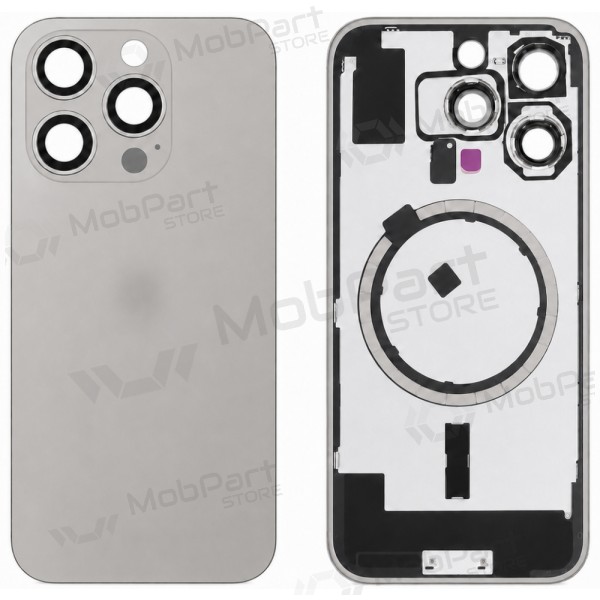 Apple iPhone 16 Pro Rückabdeckung (grau) (Premium)