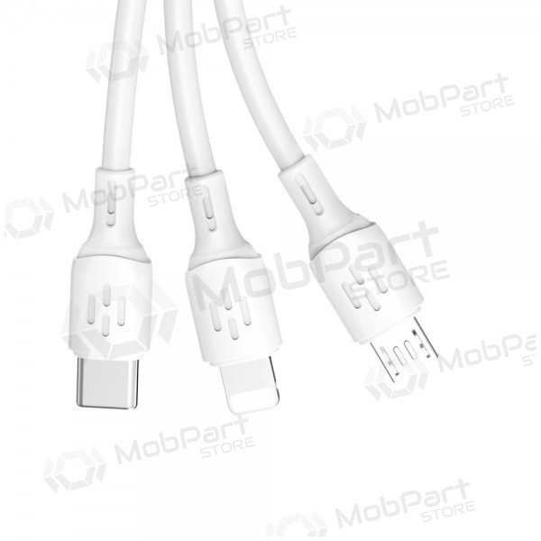 USB-Kabel Dudao L8A-3in1 USB-A zu USB-C / Micro USB / Lightning 1.2 m 6A