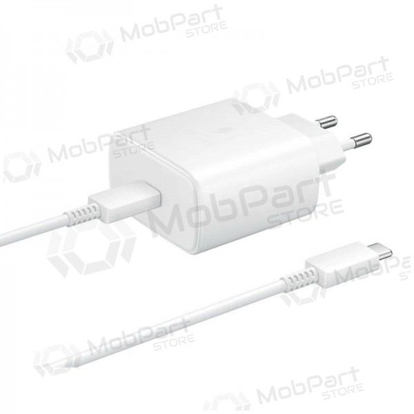 Ladegerät Samsung EP-TA845 45W + Type-C Kabel 25W Weiß