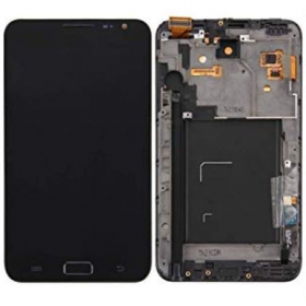Samsung N7000 Galaxy Note Display (Schwarz) (mit Rahmen) (service pack) (original)