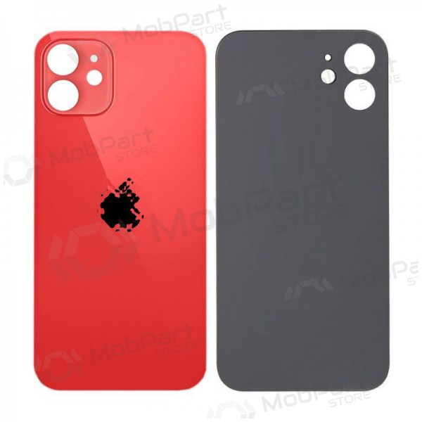 Apple iPhone 12 Rückseite Akkudeckel (Rot) (bigger hole for camera)