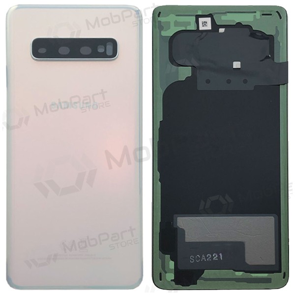 Samsung G973 Galaxy S10 Rückseite Akkudeckel Weiß (Prism White) (gebraucht grade A, original)