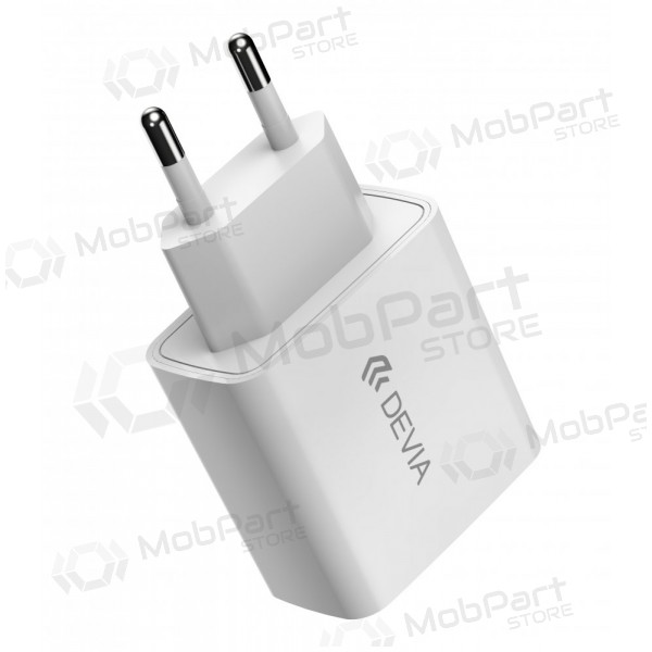 Ladegerät Devia Smart PD Quick Charge + MFI Type-C-Lightning (Weiß)
