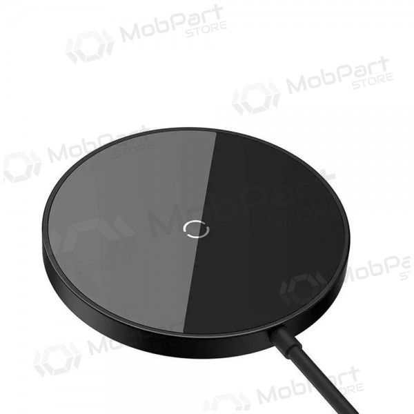 MagSafe kabelloses Ladegerät Baseus Simple Mini 3 15 W schwarz