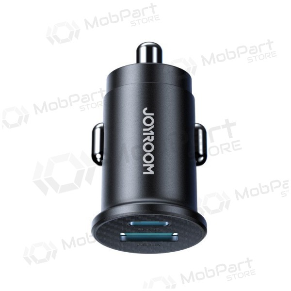 Auto-Ladegerät Joyroom JR-CCN16 USB-A/USB-C 15W Schwarz