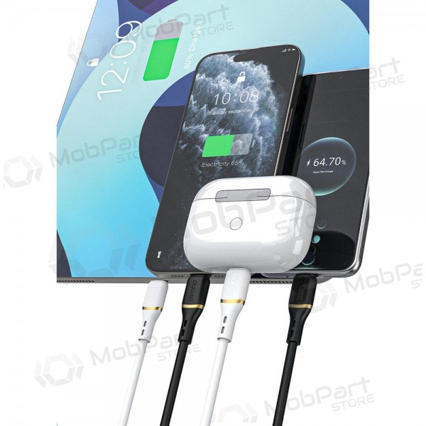 USB-C-Kabel Dudao L25C USB-C auf USB-C 1 m 60 W schwarz