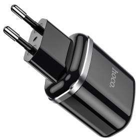 Ladegerät Hoco N4 x 2 USB  jungtimis (2.4A) (Schwarz)