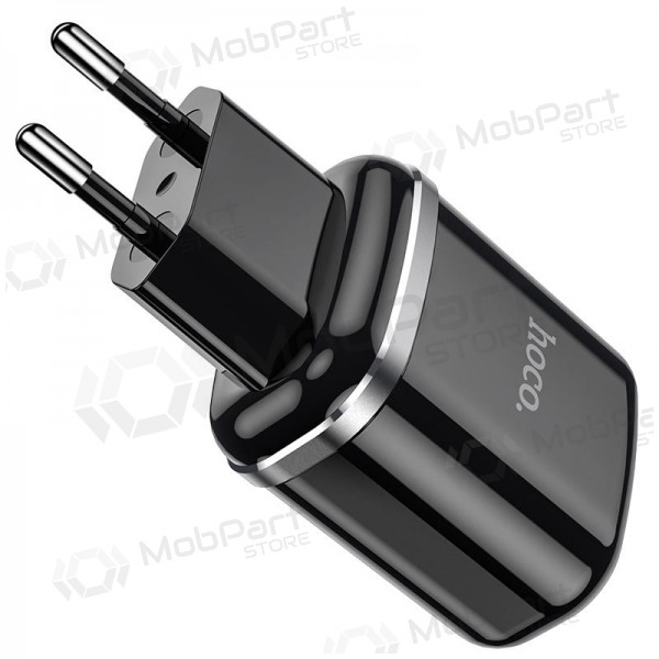 Ladegerät Hoco N4 x 2 USB  jungtimis (2.4A) (Schwarz)