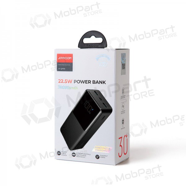 Externe Batterie Power Bank Joyroom JR-QP193 22.5W 30000mAh Schwarz Externe Batterie Power Bank Joyroom JR-QP193 22.5W 30000mAh Schwarz
