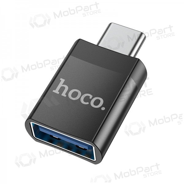 USB-C Adapter Hoco UA17 USB-C zu USB-A schwarz