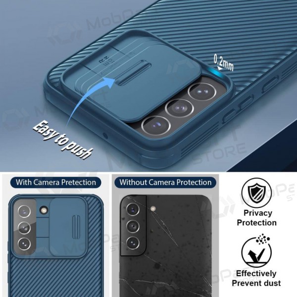 Google Pixel 7 Pro Handyhülle „Nillkin CamShield Pro“ (Blau)
