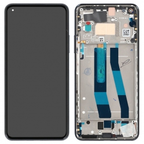 Xiaomi Mi 11 Lite 4G / Mi 11 Lite 5G / 11 Lite 5G NE Display (Schwarz) (mit Rahmen) (Premium)