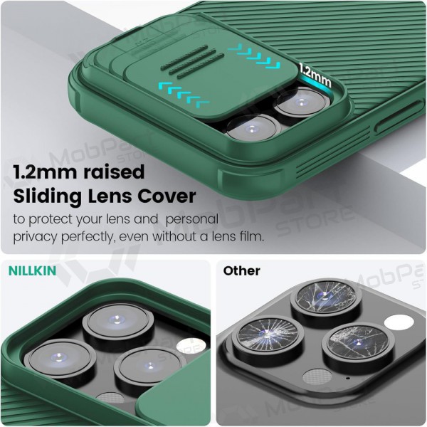 Apple iPhone 15 Plus Handyhülle „Nillkin CamShield Pro“ (Grün)