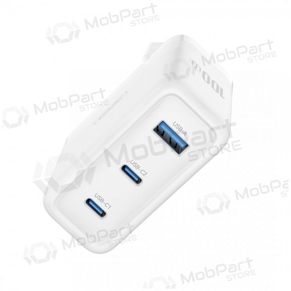 Telefonladegerät XO CE35 100 W 2x USB-C + USB-A weiß