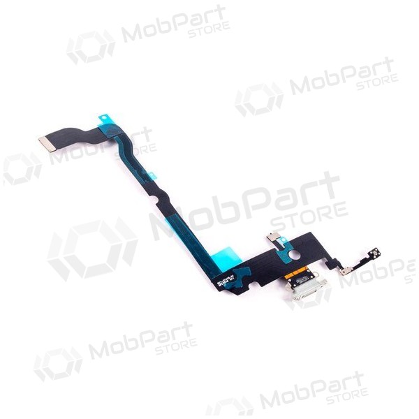Apple iPhone XS Max Ladeanschluss und Mikrofonanschluss (Silbrig) Apple iPhone XS Max Ladeanschluss und Mikrofonanschluss (Silbrig)