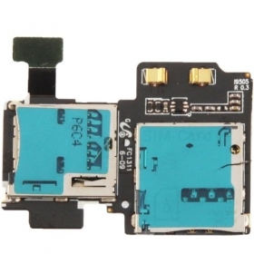 Samsung i9500 Galaxy S4 / i9505 Galaxy S4 SIM und microSD Kartes lizdo anschluss