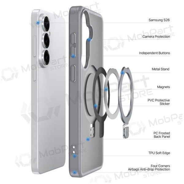 Samsung Galaxy S26 Ultra hülle - Dux Ducis Yind Magnetic Stand (grau)