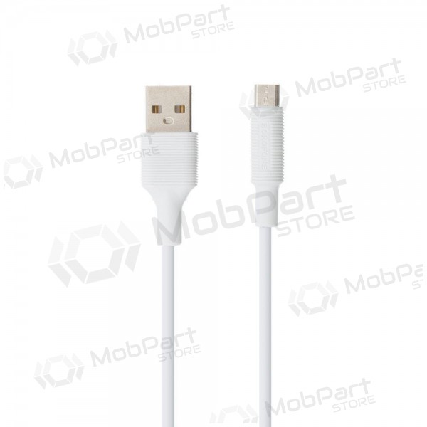 USB Kabel Borofone BX1 microUSB 1.0m (Weiß)