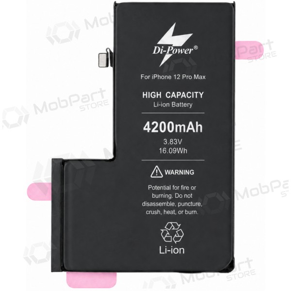 Apple iPhone 12 Pro Max Akku, Di-Power 4200 mAh (erhöhte Kapazität)