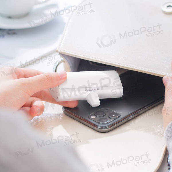 Externe Batterie Power Bank Borofone BJ35 Lightning 5000mAh Weiß Externe Batterie Power Bank Borofone BJ35 Lightning 5000mAh Weiß