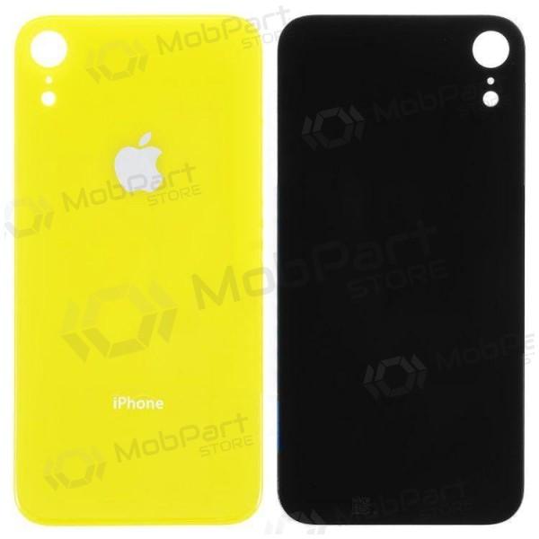 Apple iPhone XR Rückseite Akkudeckel (Gelb) (bigger hole for camera) Apple iPhone XR Rückseite Akkudeckel (Gelb) (bigger hole for camera)