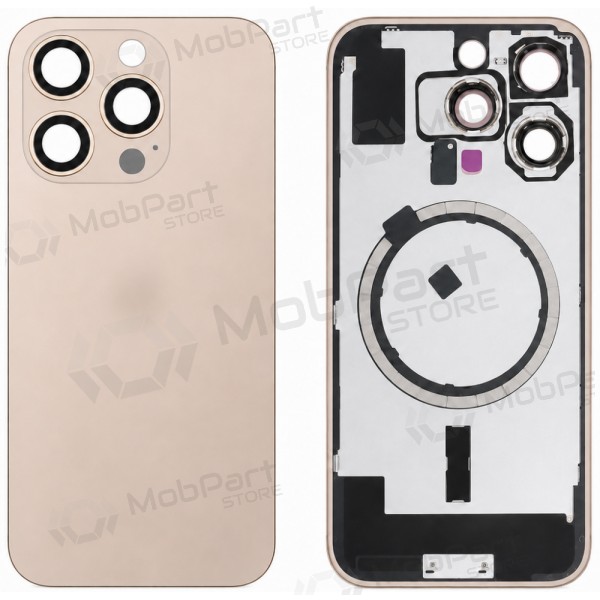 Apple iPhone 16 Pro rückseitige Abdeckung (gold) (Premium)