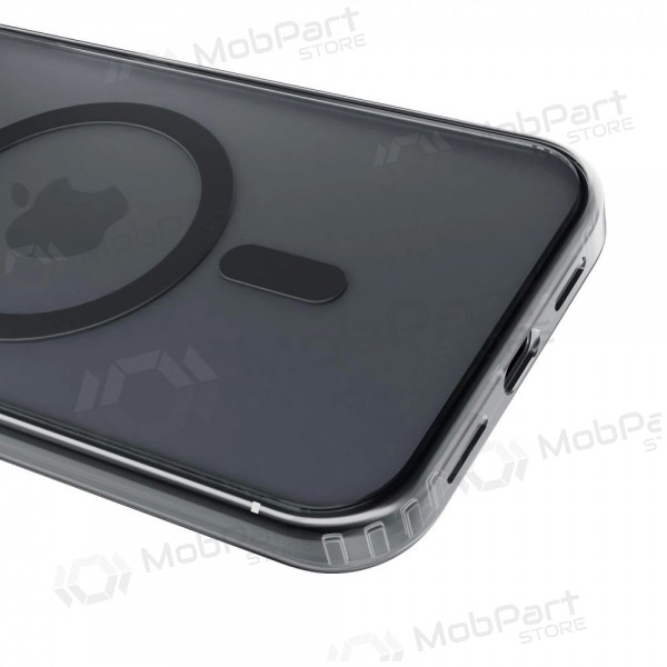 Apple iPhone 17 Pro Max, 18 Pro Max hülle - 3mk Frosty MagCase (schwarz)