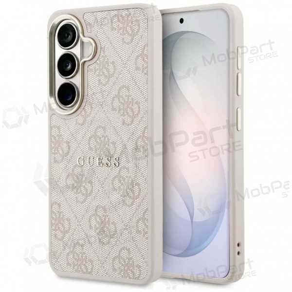 Samsung Galaxy S26 hülle - Guess PU Leather 4G Gold Frame Magnetic (rosa)