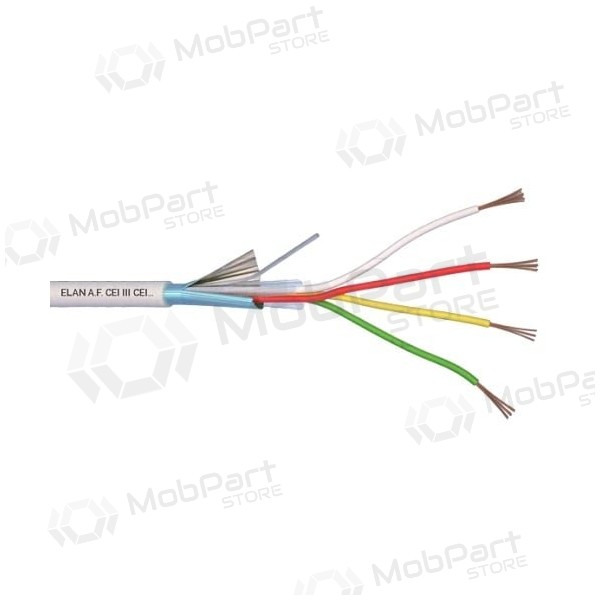ELAN verzinntes, geschirmtes Kabel 4x0,22 mm²